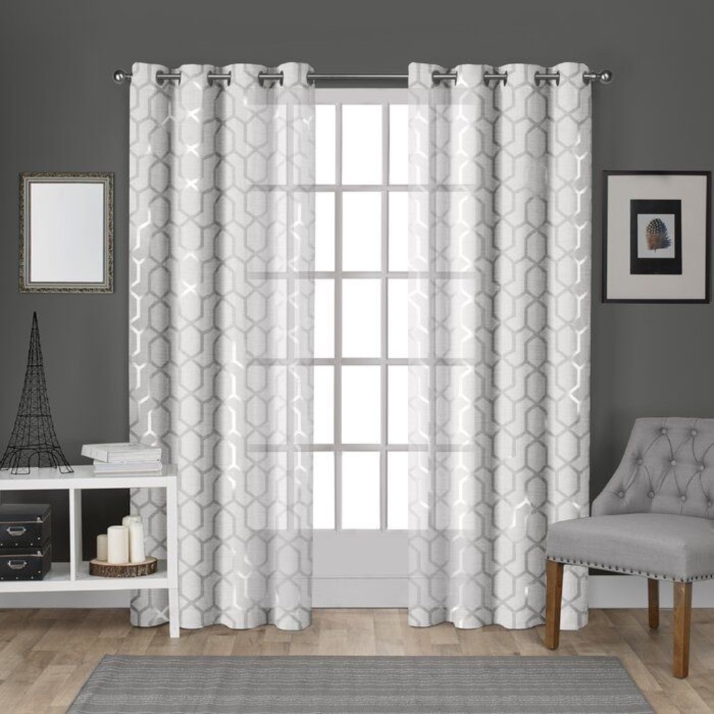 Wayfair Geometric Grommet Curtains